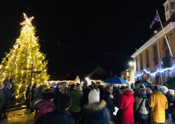 The Helmsley Christmas Tree lights switch-on.
