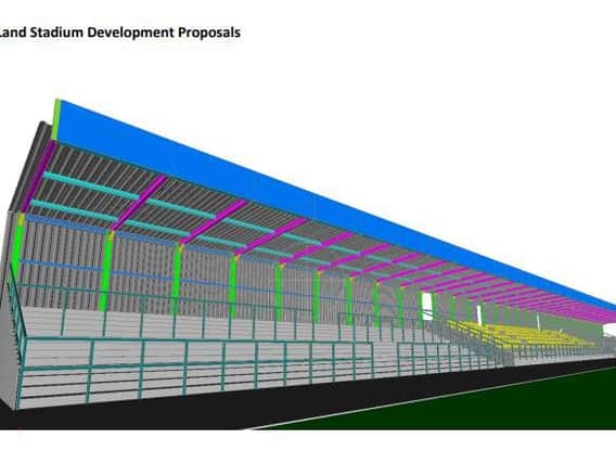 The proposed plans for the new stand at the Flamingo Land Stadium