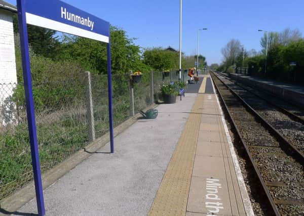 The Friends of Hunmanby Railway Station group has spruced up the area.