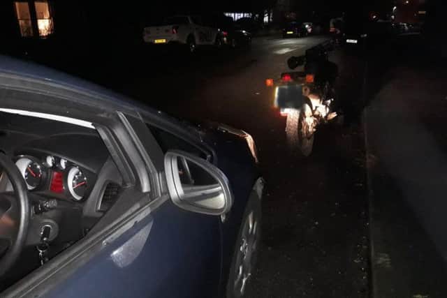 The vehicle has been seized by police
