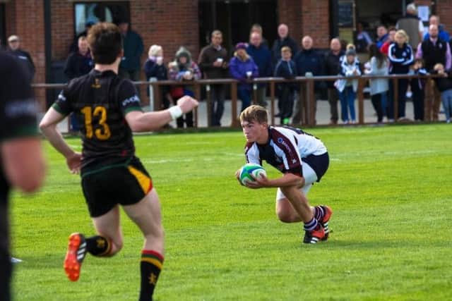 Drew Govier on the charge for Scarborough