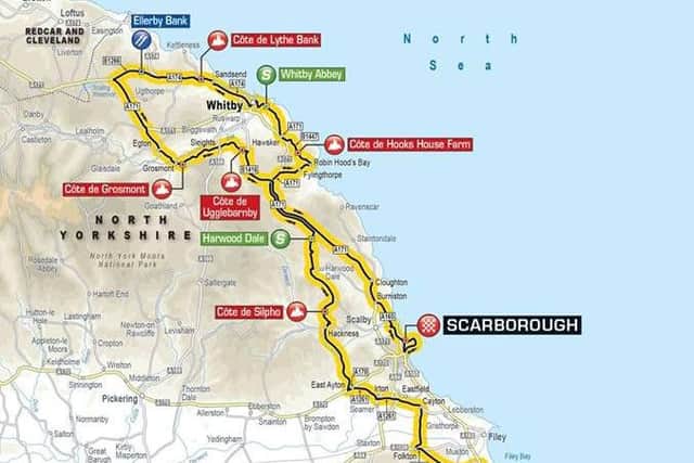 The route for stage three.