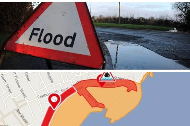 The Environment Agency has issued two Flood Warnings for the Scarborough area on Saturday night.