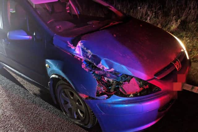 A man has been arrested on suspicion of drink driving, after a collision in roadworks between Malton and York.