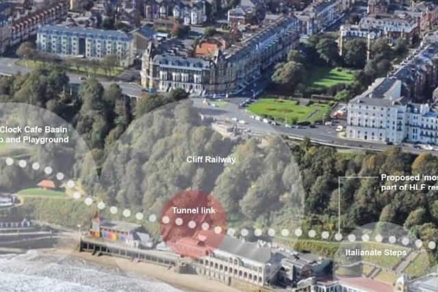 A long-forgotten tunnel walkway underneath Scarboroughs historic Spa cliff lift is set to re-open.