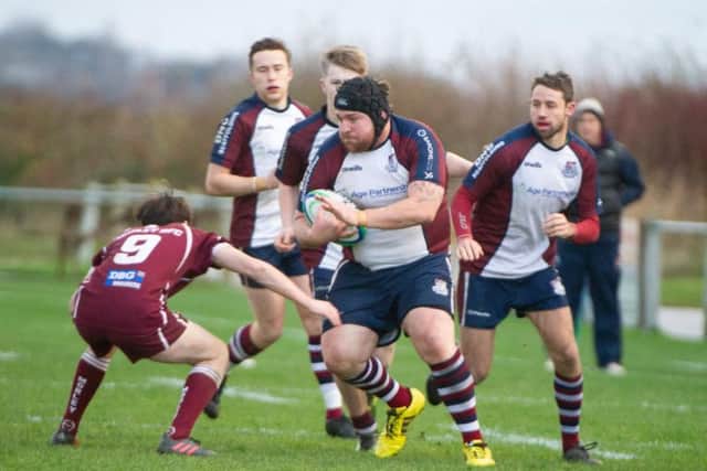 Matty Jones in action for Scarborough