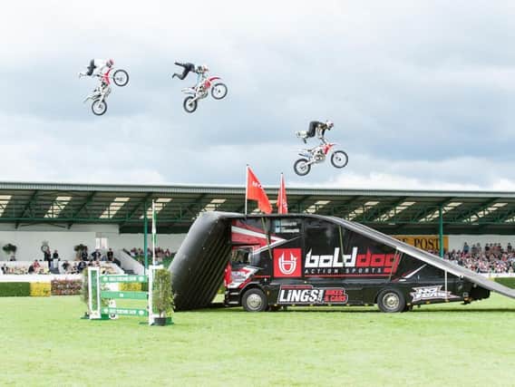 Motorbike stunt riding team The Bolddog Lings will take centre stage at the Great Yorkshire Show in 2019