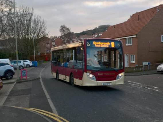 Bus in Hovingham Drive