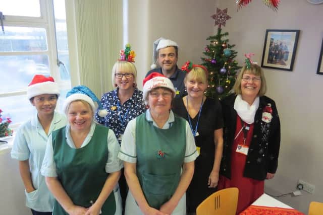 Pat Bell (far right) with some the Scarborough Hospital catering team