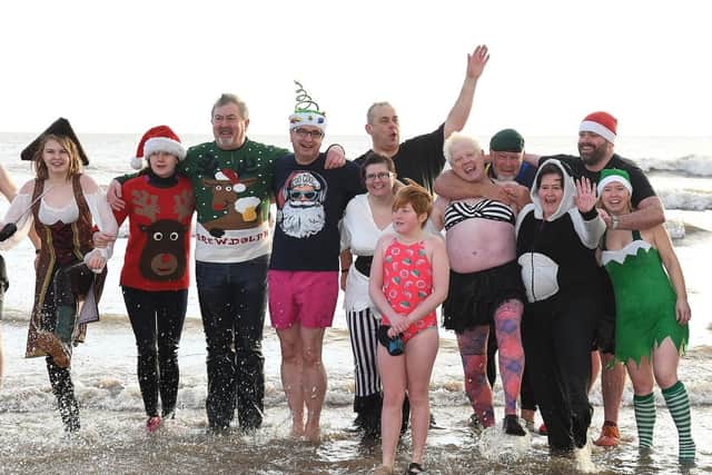Last year's Dip For Heroes in Bridlington