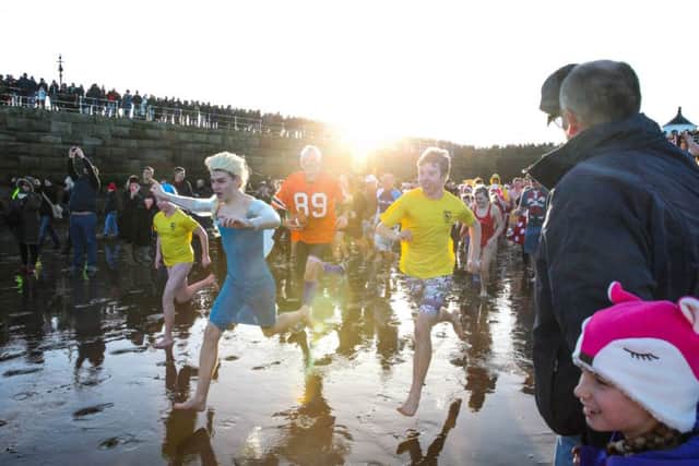 Whitby Boxing Day Dip. Picture: Ceri Oakes