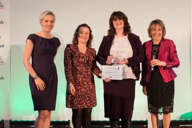 From left: Rebecca Wilcox (Dame Esthers daughter and co-presenter), Hilary Garratt CBE, director of nursing, NHS England, Irene Jervis, dementia worker, Making Space and Dame Esther Rantzen.