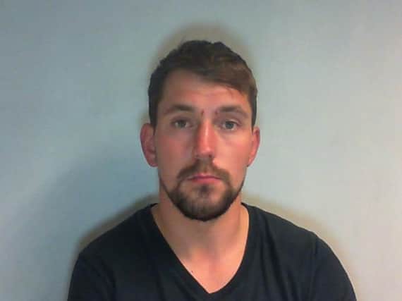 Fearghal Davis, 32, has been jailed after causing a crash which left two elderly people with life-changing injuries.