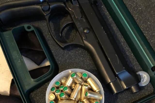 Police released this photo of the gun found in Bridlington