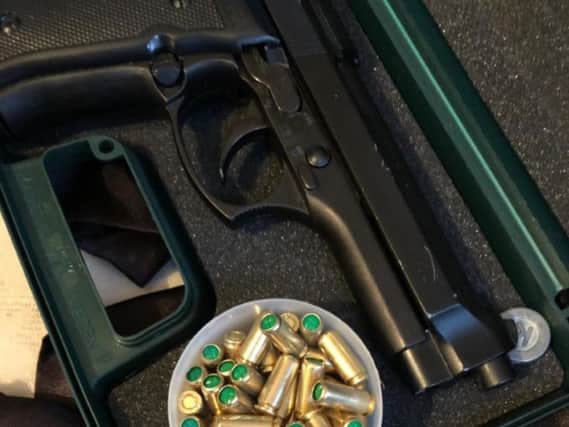 Police released this photo of the gun found in Bridlington