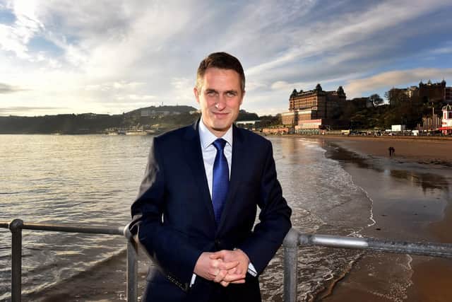 Gavin Williamson in Scarborough. Picture by Richard Ponter