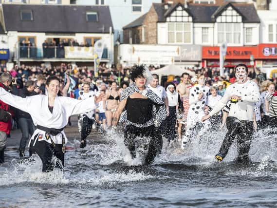 Dippers will brave the freezing temperatures of the North Sea on New Year's Day.