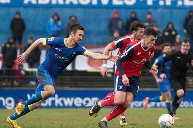 Flynn McNaughton in action for York