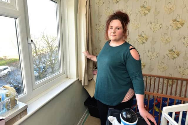 Nicola Dockerty is concerned about the living conditions in her Barrowcliff home.