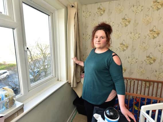 Nicola Dockerty is concerned about the living conditions in her Barrowcliff home.