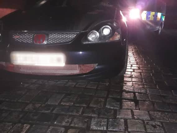 The man was driving a vehicle with an expired MOT.