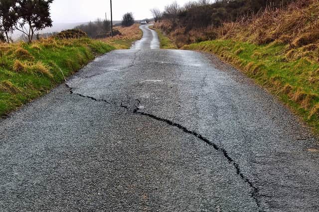 Stoupe Brow in Ravenscar is closed due to a landslip.