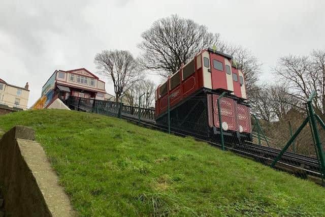 The door of the Olympia carriage (left) was knocked off by the Grand carriage as the two passed each other.