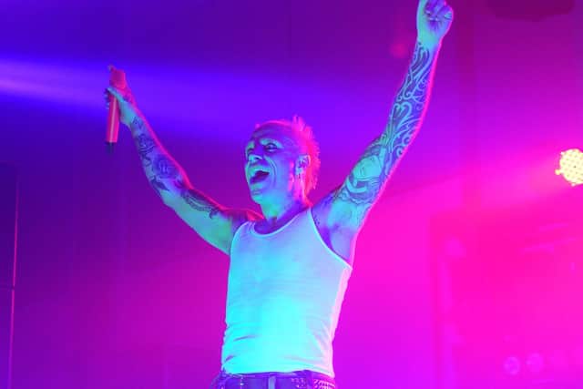 Frontman Keith Flint pictured on stage in Bridlington in 2010.
