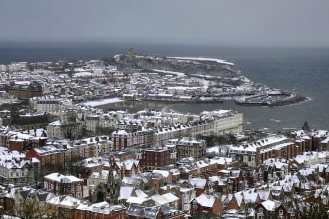Scarborough in the snow last year.