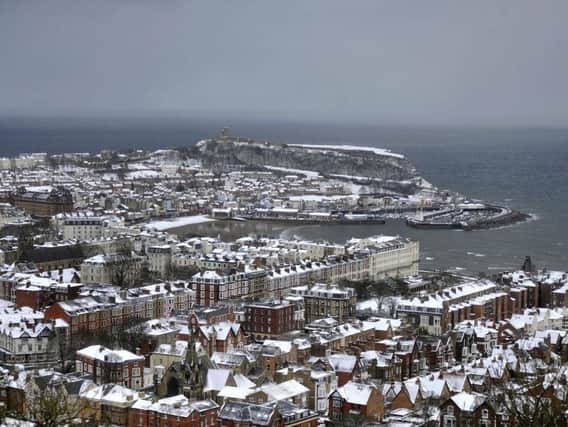 Scarborough in the snow last year.