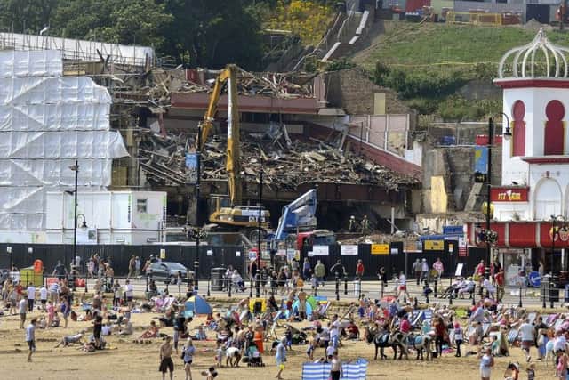 Demolition of the Futurist Theatre.