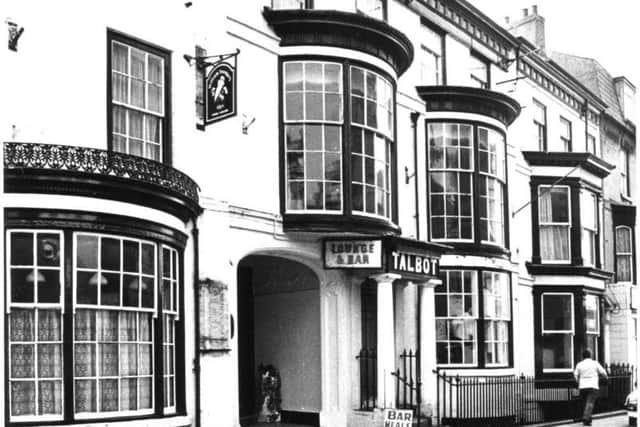Our main image shows fishermen's favourite The Dolphin. This picture shows The Talbot in Queen Street.