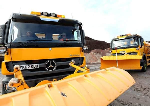 Local authority vehicles loading up salt at ICL Boulby to help keep the country moving.