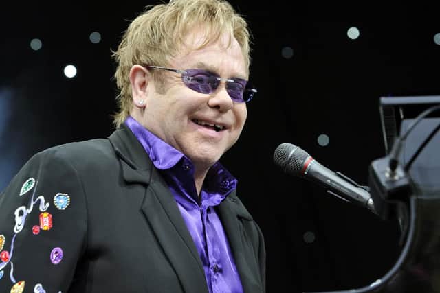 A British music icon, with a catalogue of hits that everybody knows, including Candle In the Wind, Rocket Man and Saturday Night's Alright For Fighting.