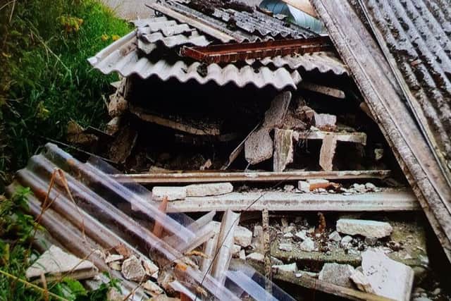 The materials dumped by Darren Goddard in the North Yorks Moors National Park.