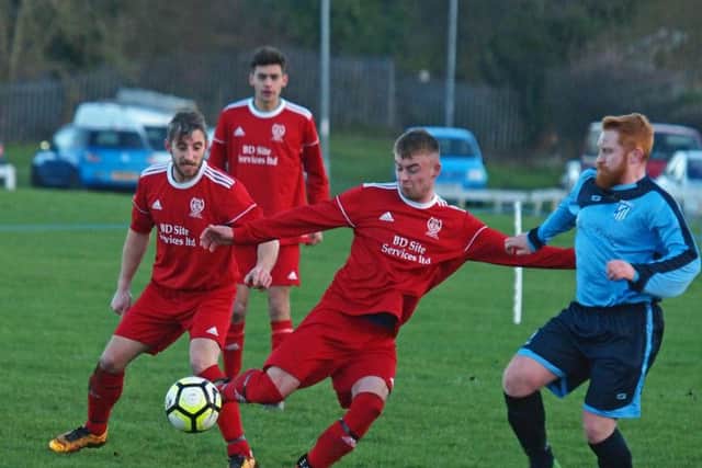 Newlands on the attack in their 2-1 win at Filey Town
