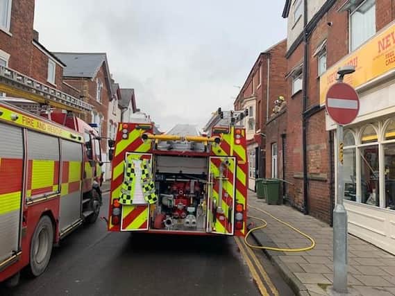The small fire on Hoxton Road has been put out.