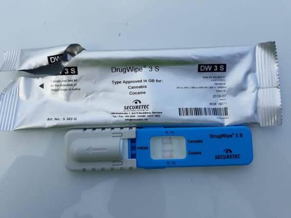 Results from yesterdays drug sample at the roadside