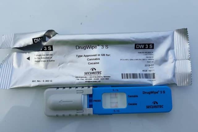 Results from yesterdays drug sample at the roadside