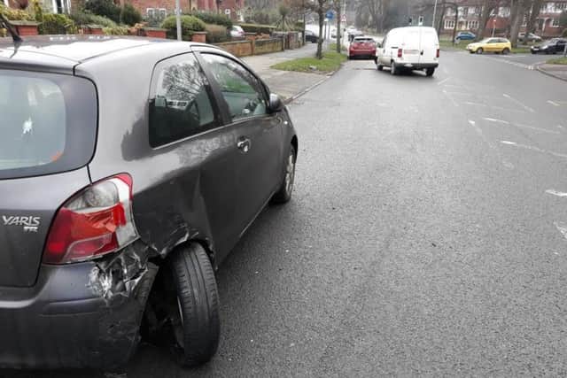 Image from the incident on Scalby Road yesterday afternoon. Image from Scarborough Police