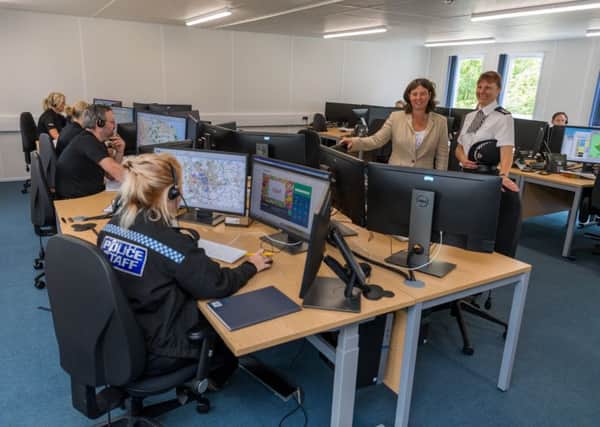 Picture James Hardisty. Crime Commissioner for North Yorkshire Julia Mulligan and North Yorkshire Police's Temporary Chief Constable Lisa Winward officially opened the new Force Control Room building.