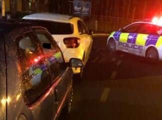Two drivers were stopped on Thursday evening