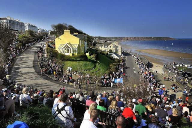 The Tour de Yorkshire in Filey last year