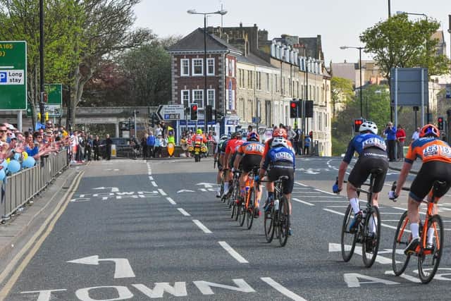 The Tour de Yorkshire in Scarborough last year