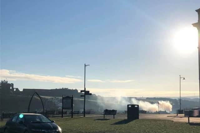 A fire has broken out in Whitby