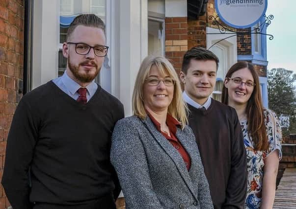 Pictured from left: Matthew Ramsden, Alison Piercy (Managing Director of JM Glendinning) Clark Lofthouse and Jenna Jackson.
Picture: Tony Bartholomew.