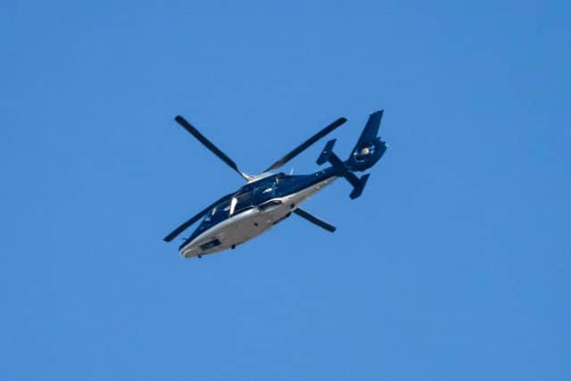 Joe's photo of the Blue Thunder helicopter