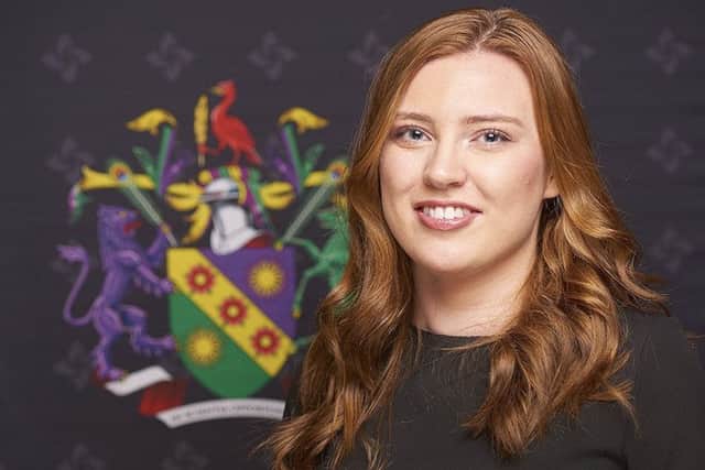 India Cartwright picked up an Academic Achievement Award from Edge Hill University in 2017.