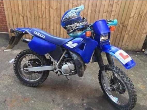 The Yamaha DR 125 was stolen overnight between January 26-27