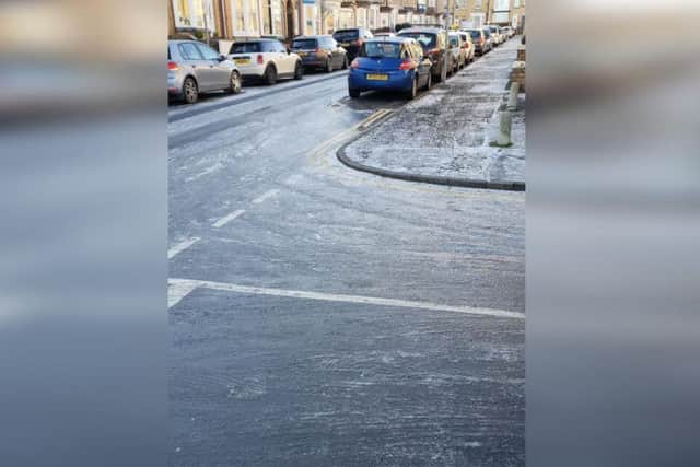A resident tweeted this picture of Franklin Street on Sunday.